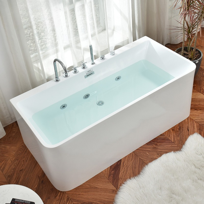 Home Bathroom Jacuzzi - حوض استحمام أكريليك قائم بذاته للبالغين،