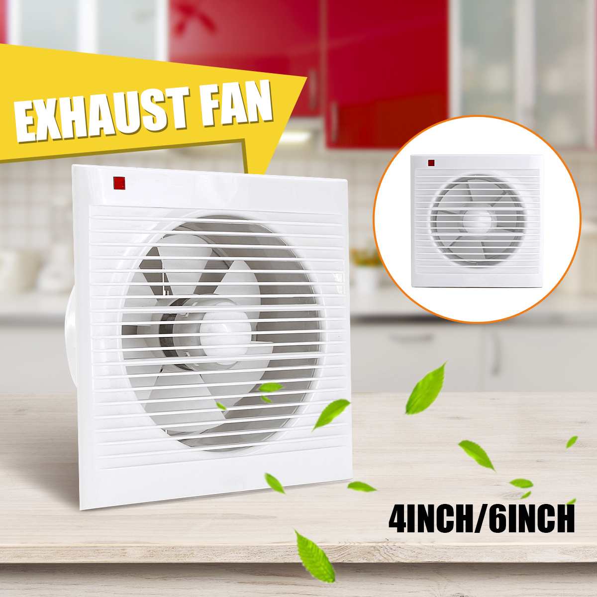 Home Bathroom Exhaust Fan - 4 بوصة 6 بوصة 8 بوصة