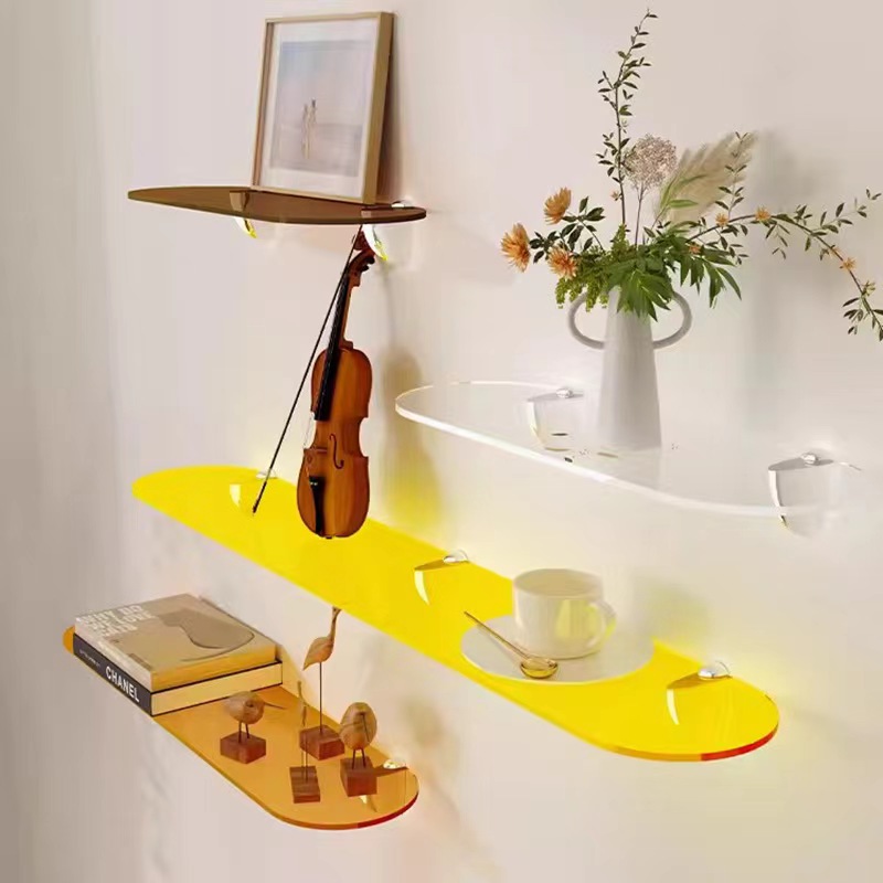 رف أكريليك مثقوب لغرفة المعيشة - مراجعة Home Bathroom Shelf وسعره