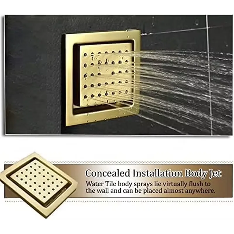 مجموعة دش ذكية بإضاءة LED مع ن - مراجعة Home And Bathroom وسعره