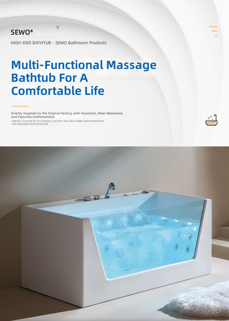 حوض استحمام أكريليك للمساج، حو - مراجعة Home Bathroom Jacuzzi وسعره
