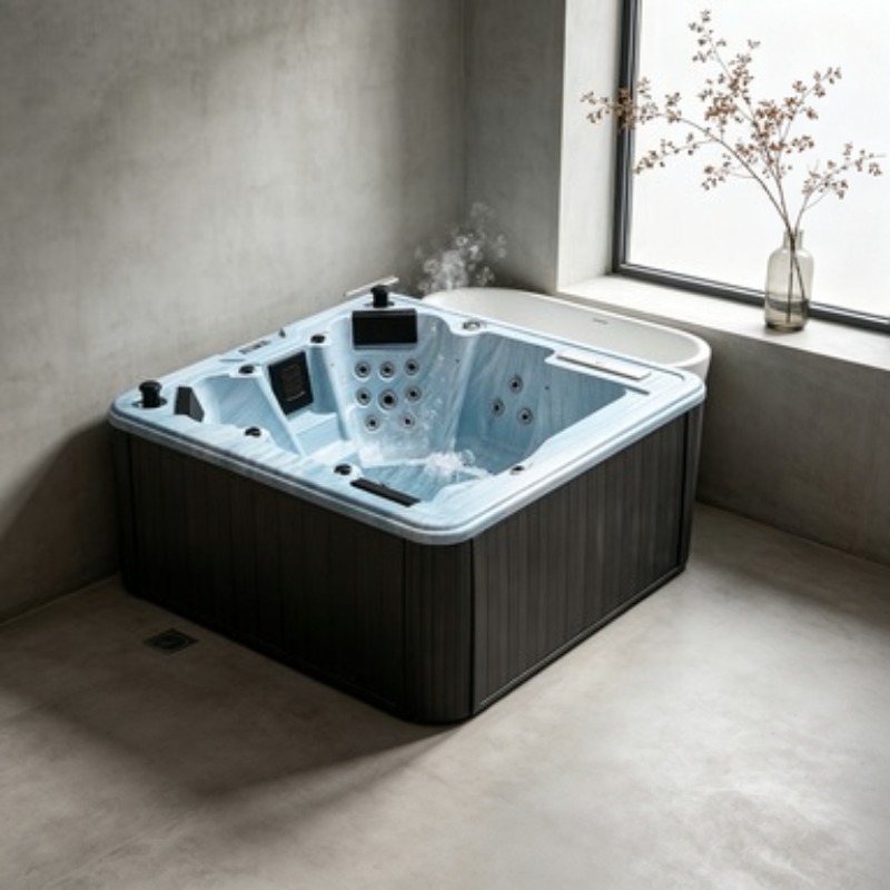 حوض استحمام ساخن خارجي لـ 4 أش - مراجعة Home Bathroom Jacuzzi وسعره