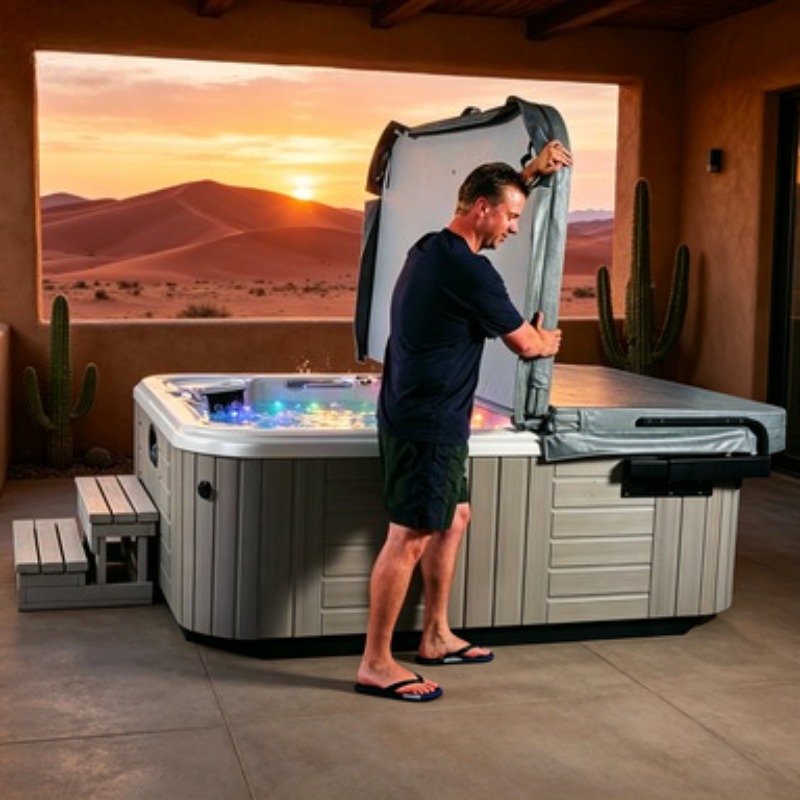 حوض استحمام ساخن خارجي لـ 4 أش - مراجعة Home Bathroom Jacuzzi وسعره