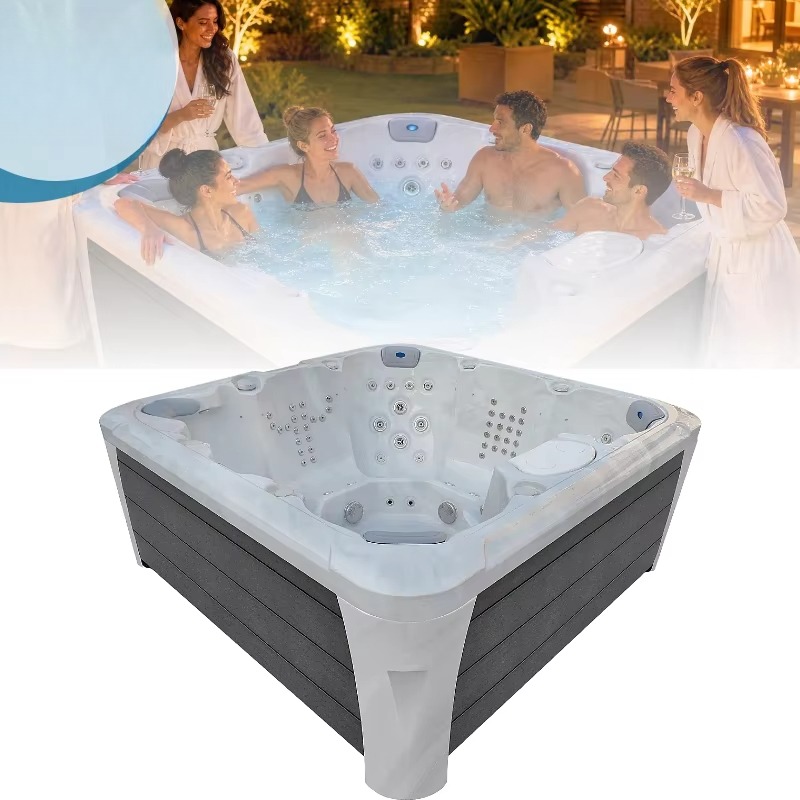 حوض استحمام ساخن خارجي لـ 4 أش - مراجعة Home Bathroom Jacuzzi وسعره