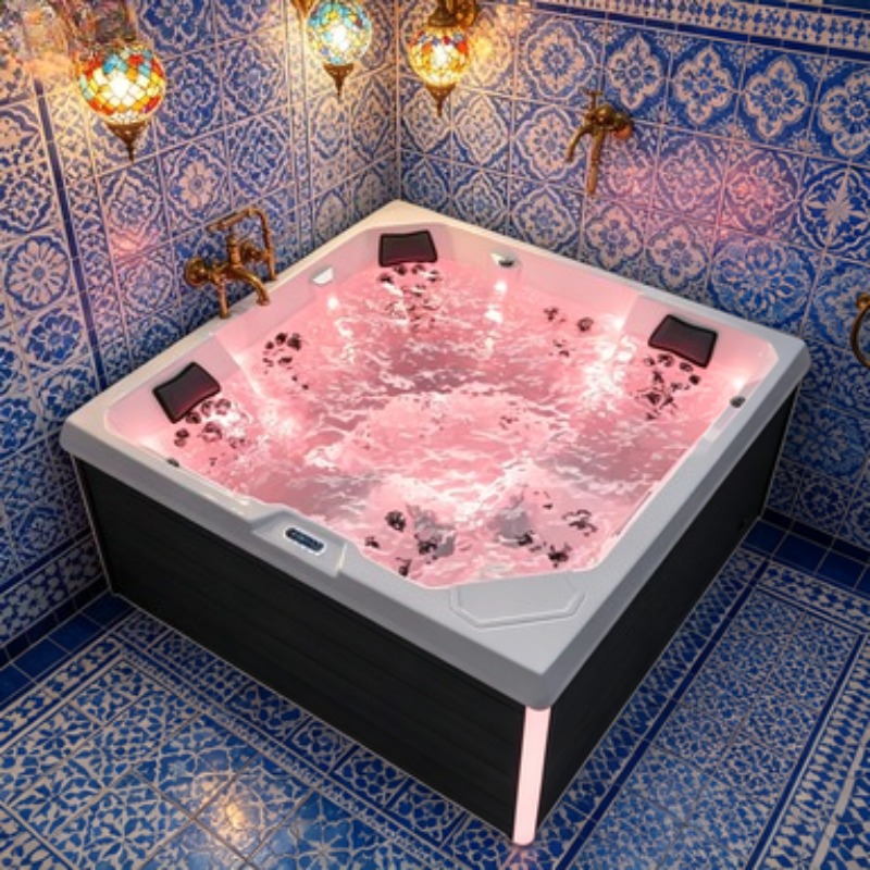 حوض استحمام ساخن خارجي لـ 4 أش - مراجعة Home Bathroom Jacuzzi وسعره