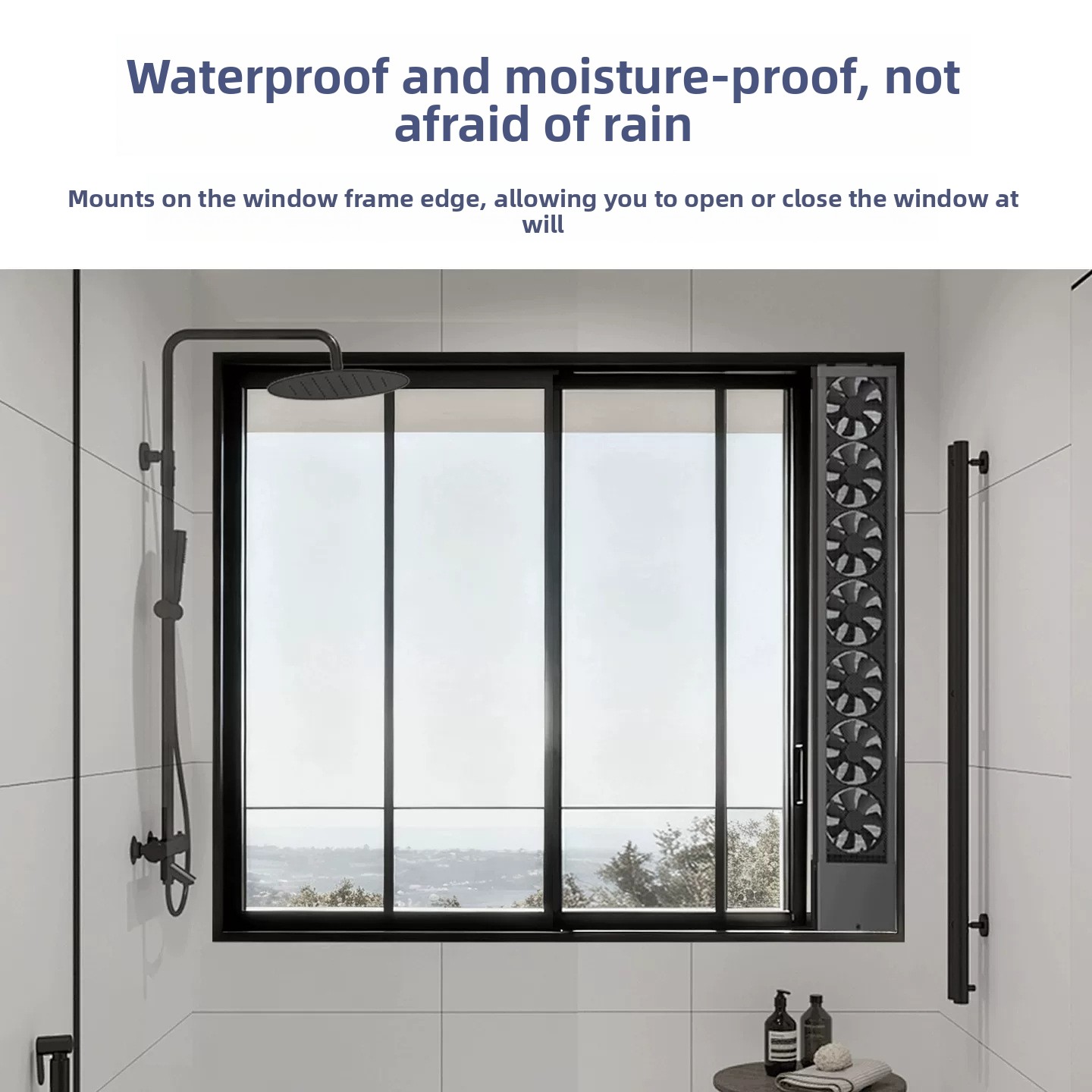 مروحة تهوية للنوافذ بدون أدوات - مراجعة Home Bathroom Exhaust Fan وسعره