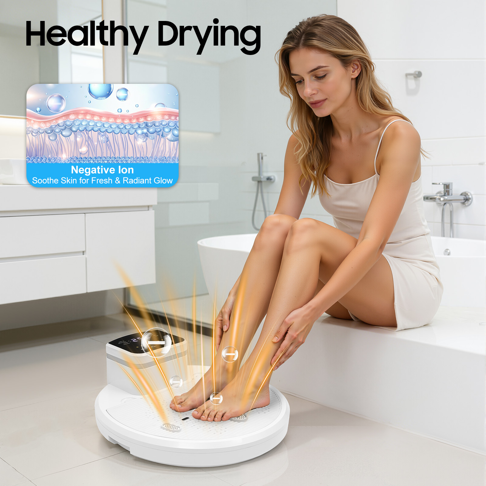 مجفف الجسم الذكي بقوة 1400 واط - مراجعة Home Bathroom Hand Dryer وسعره