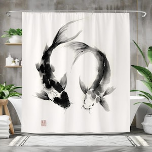 ستارة دش السمك، ستارة حمام من  - مراجعة Japanese Home Bathroom Design وسعره