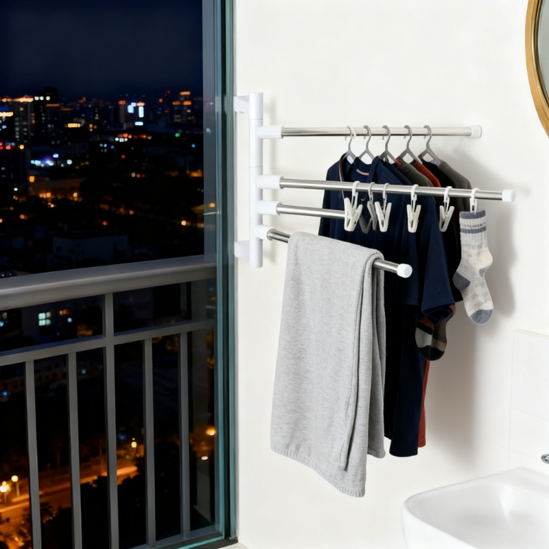 رف مناشف عصري بسيط بتصميم عائم - مراجعة Home Essentials Bathroom Rack وسعره