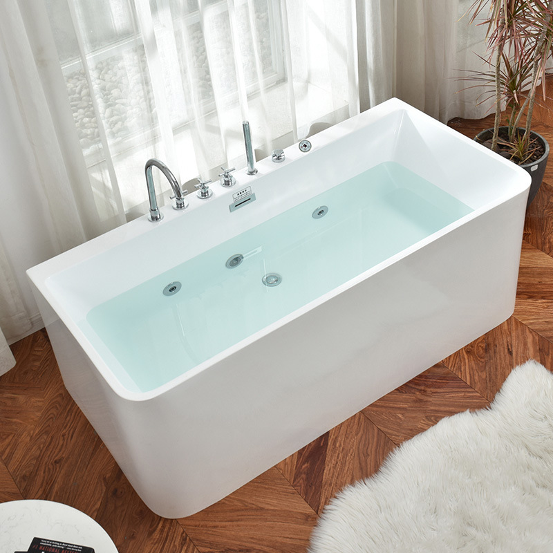 حوض استحمام أكريليك قائم بذاته - مراجعة Home Bathroom Jacuzzi وسعره