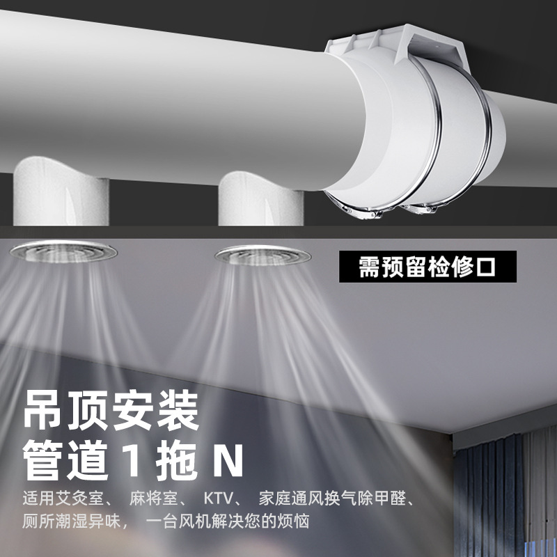 مراوح شفط بمحرك نحاسي نقي، صام - مراجعة Home Bathroom Exhaust Fan وسعره