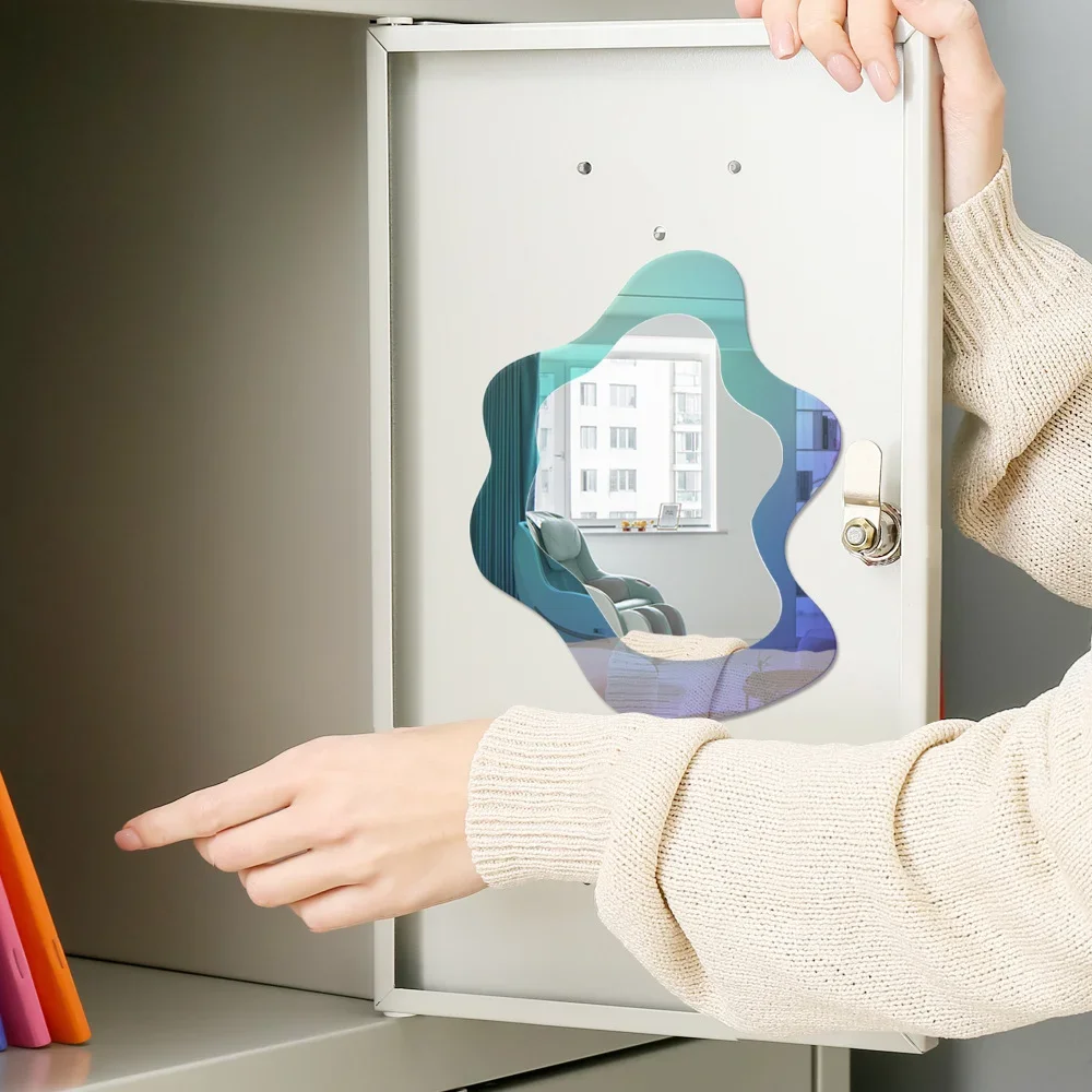 مرآة مغناطيسية بنمط هندسي إبدا - مراجعة Home Essentials Bathroom Cabinet وسعره