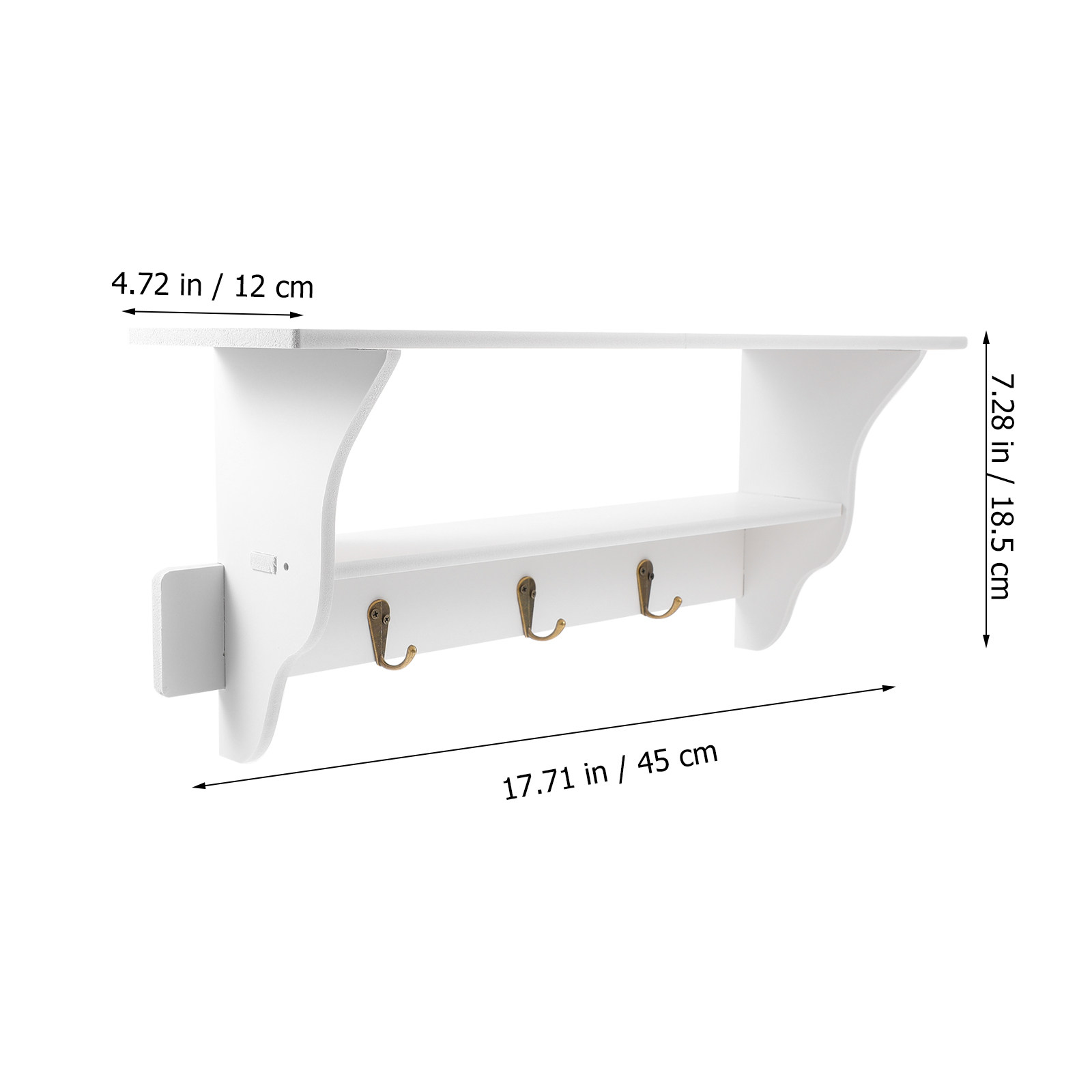 رف حائط عائم أبيض بتصميم عصري  - مراجعة Home Bathroom Shelf وسعره