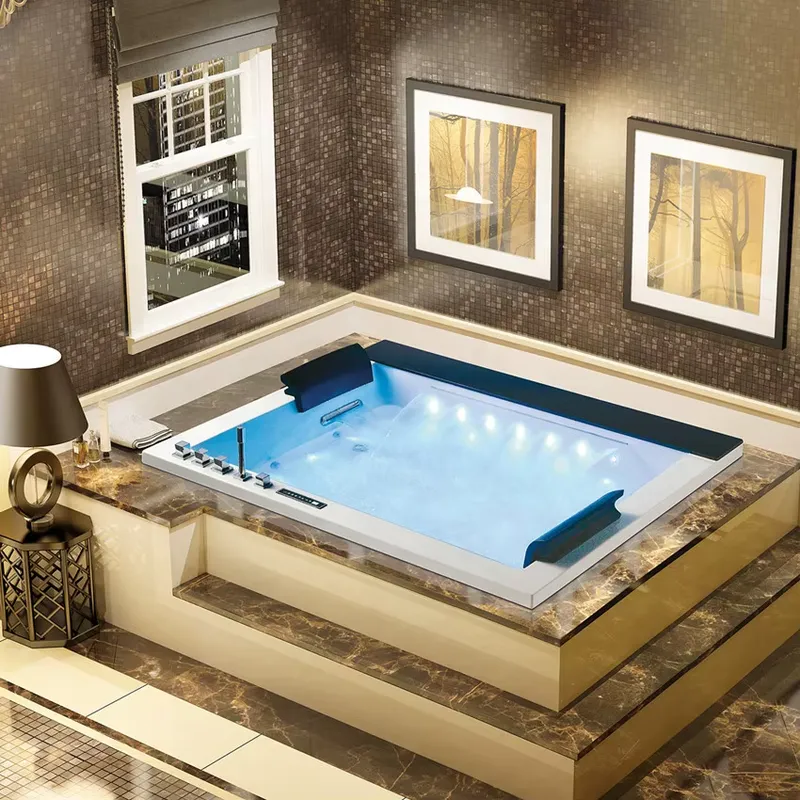 جاكوزي مزدوج مع تحكم رقمي وميز - مراجعة Home Bathroom Jacuzzi وسعره