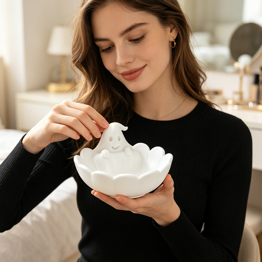 صينية مجوهرات بيضاء غير لامعة  - مراجعة Home Essentials Bathroom Cabinet وسعره