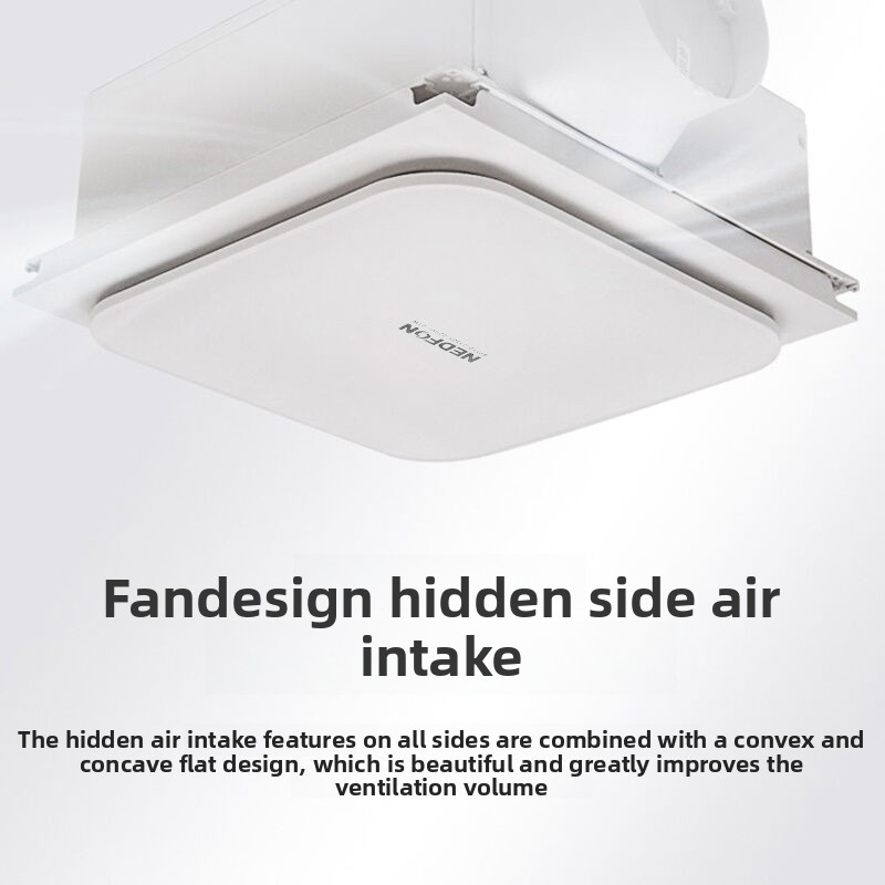 مروحة تهوية سقف متكاملة رفيعة  - مراجعة Home Bathroom Exhaust Fan وسعره