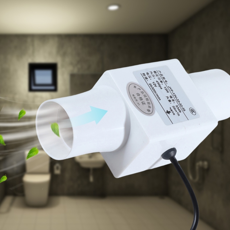 12 فولت هادئة مضمنة الأنابيب ا - مراجعة Home Bathroom Exhaust Fan وسعره