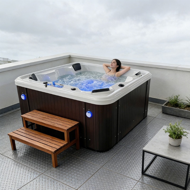 حوض استحمام ساخن خارجي من الأك - مراجعة Home Bathroom Jacuzzi وسعره