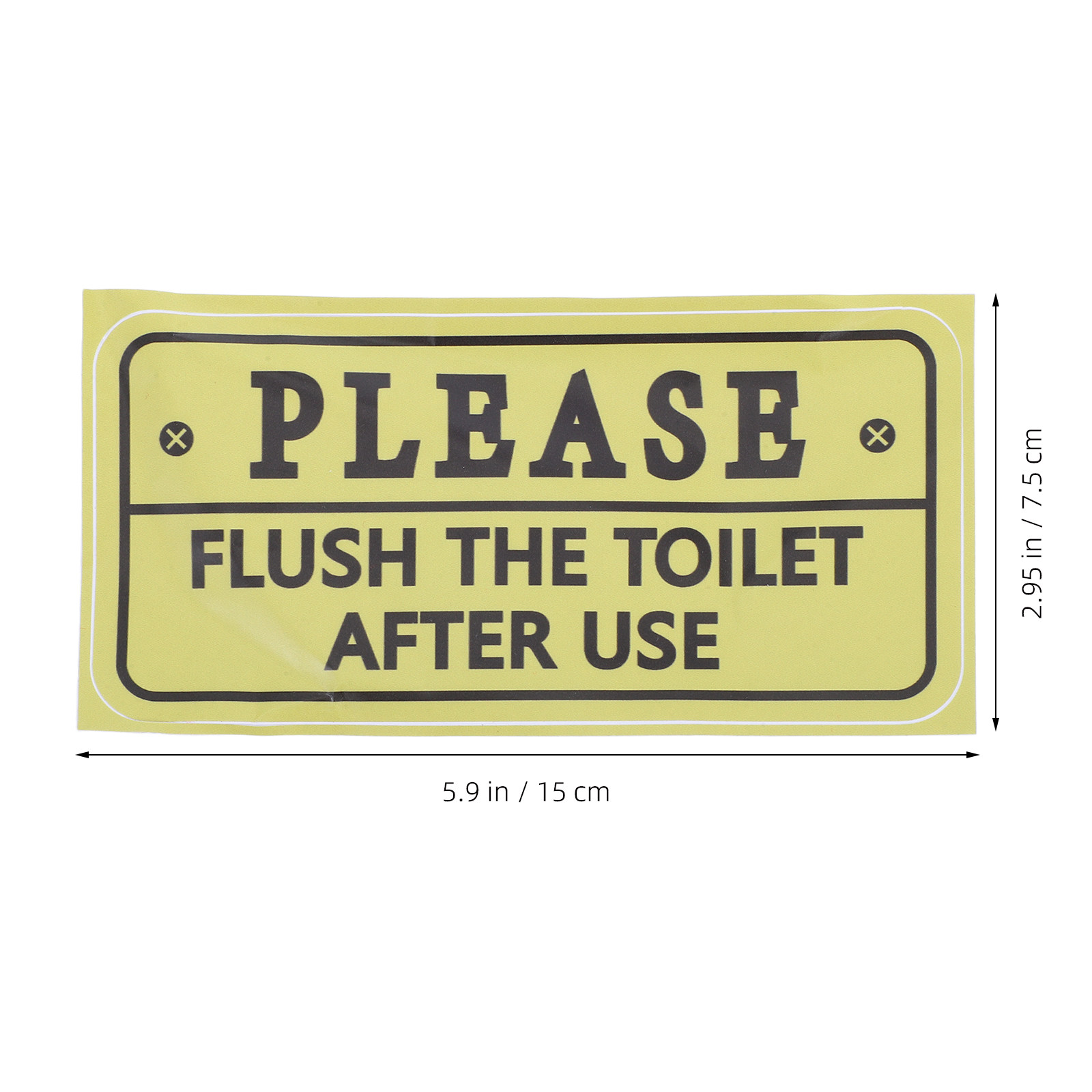 قطعتان من ملصقات تذكير استخدام - مراجعة Home Bathroom Etiquette وسعره