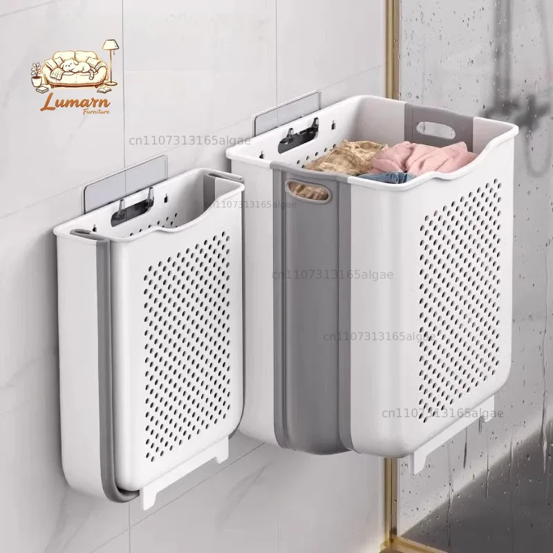 سلة غسيل قابلة للطي مثبتة على  - مراجعة Japanese Home Bathroom Design وسعره